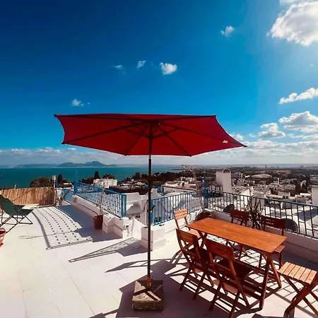 The Blue Sea View Sidi Bou Said Villa Exterior photo